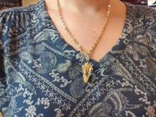 Yellow Jade - as necklace